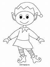 Elf Coloring Christmas Pages Printable Elves Print Cute Hat Drawing Easy Sheets Printables Colouring Templates Ornaments Shelf Kids Template Night sketch template