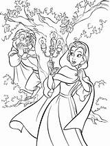 Coloring Pages Princess Disney Lumiere Belle sketch template