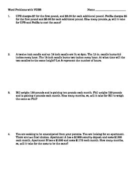multi step equation word problems worksheet combining  terms