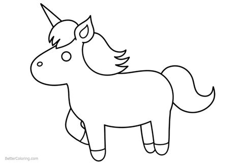 unicorn coloring pages chibi lineart  printable coloring pages