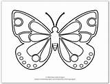 Onelittleproject Monarch Carle Eric sketch template