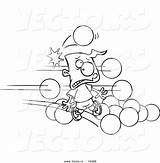 Dodgeball Pages Coloring Vector Getcolorings Print Cartoon sketch template