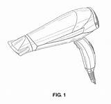 Patents Dryer Hair Drawing sketch template