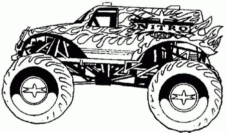 monster trucks coloring pages trucks coloring page fire truck