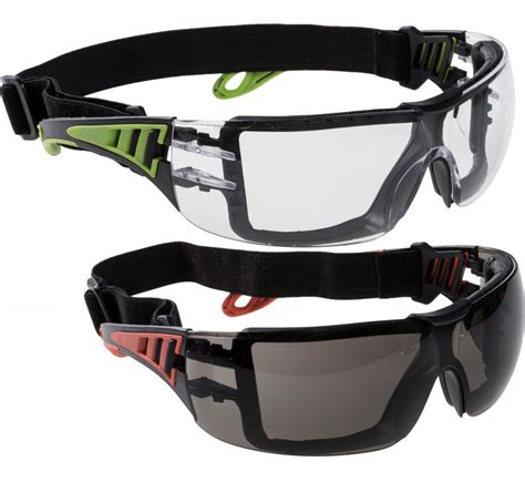 tech look foam lined safety glasses portwest ps11 — iwantworkwear