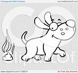 Outlined Poop Walking Away Dog Happy Coloring Clipart Cartoon Vector Cory Thoman sketch template
