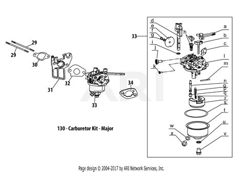 troy bilt   super bronco  parts diagram   au carburetor