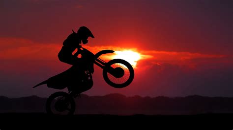 wallpaper biker  motorcycle  sunrise