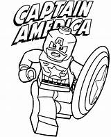 Coloring Lego America Captain Topcoloringpages Print Boys sketch template