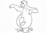 Baloo Coloring Pages Mowgli Getdrawings sketch template