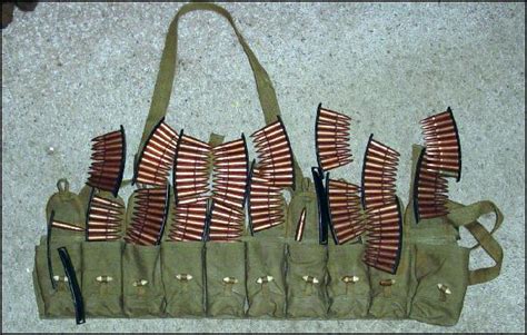sks web belt 20 stripper clips and ammo no s and h for sale