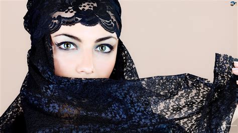 Free Download Arabic Girl Wallpaperfaceblackeyebrowbluebeauty 358029