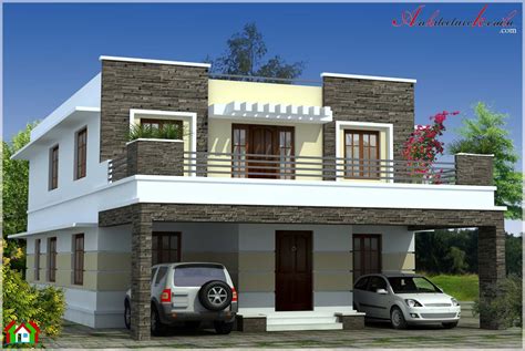 simple contemporary style kerala house elevation architecture kerala
