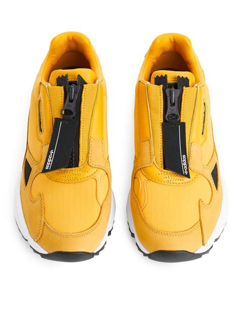 adidas falcon zip trainers yellow arket