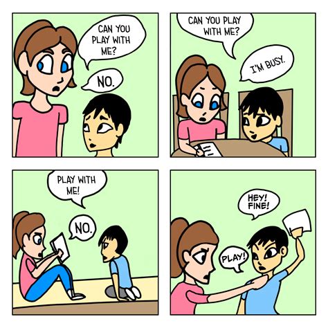 a comic strip with two people talking to each other