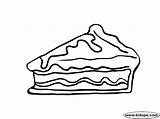 Pie Coloring Pages Delicious Clipartbest Clipart sketch template