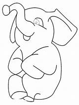 Elephant Elefante Colorear Gajah Mewarnai Bebes Elefantes Bebe Fofinho Elephants Diwarnai Untuk Coloringtop Tudodesenhos Desenho sketch template