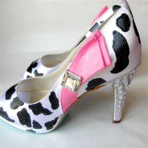 cow print wedding shoes wedding shoes heels cows fashion