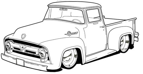pin  krakit  wonderful illustrations truck coloring pages pickup