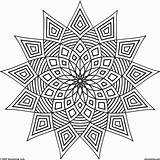 Coloring Color Pages Cool Pattern Designs Geometric Print sketch template