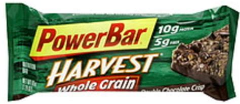 powerbar harvest double chocolate crisp  ct protein bar  pkg