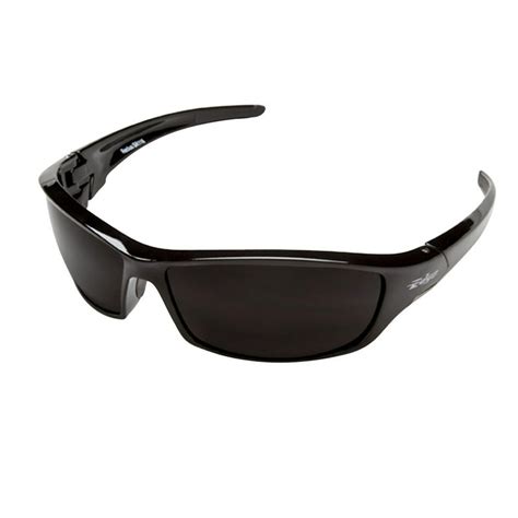 Edge Eyewear Safety Glasses Black Lens Black Frame 1 Pc
