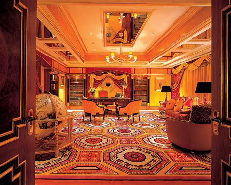 world visits burj al arab hotel  dubai suite  interior