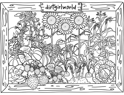 printable garden coloring pages  printable templates