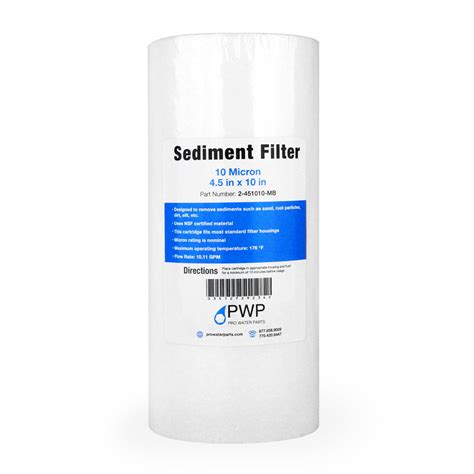 Sediment Melt Blown Water Filter 4 5x10 Jumbo 10 Micron 20 Pack