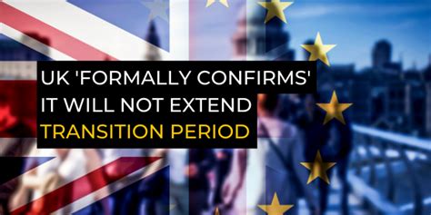 uk formally confirms  eu   wont extend transition period