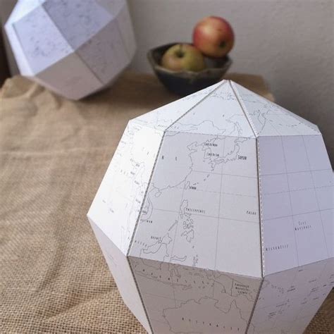 paper globes  printable templates  pinterest