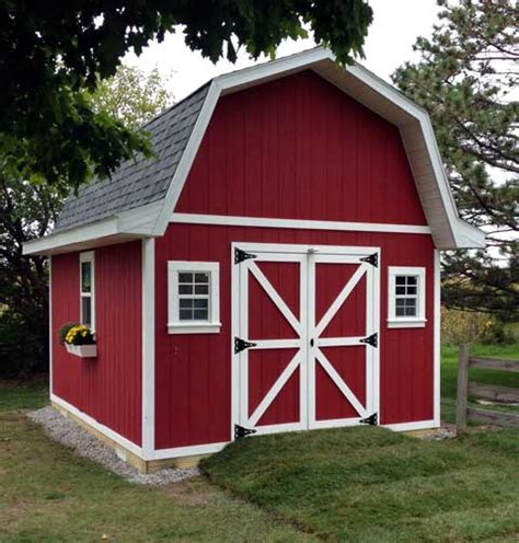 tall gambrel barn shed plans