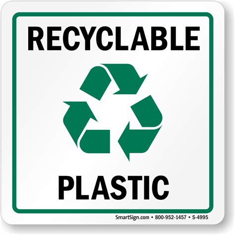 recycle plastic label with graphic sku s 4995