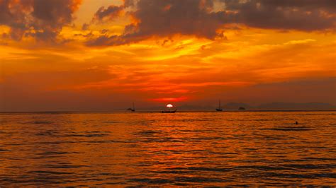 무료 이미지 바다 연안 대양 수평선 구름 하늘 태양 해돋이 일몰 햇빛 아침 새벽 황혼 저녁 반사