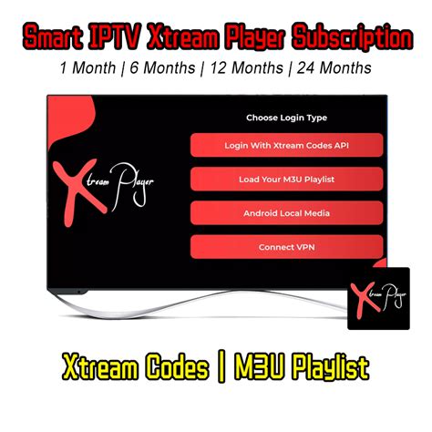 smart iptv xtream player subscription otv iptv service