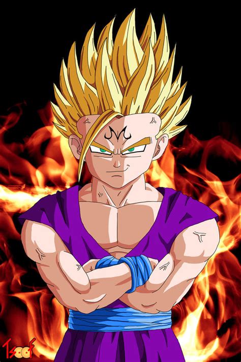 Ssj2 Majin Teen Gohan By Gogetunks On Deviantart