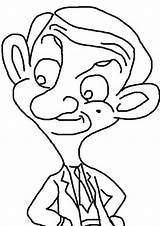 Coloring Pages Mr Bean Printable sketch template
