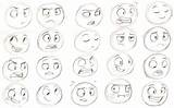 Expressions Drawing Cartoon Face Animation Dessin Facial Drawings Reference Expression Draw Simple Eyes Faces Sketches Techniques Character Characters Tips Line sketch template