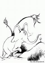 Horton Hears Ortone Colorat Kleurplaten Seuss Planse sketch template