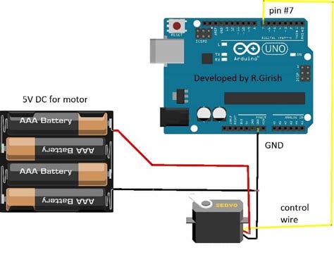 interface servo motors  arduino homemade circuit projects
