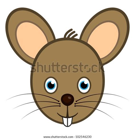 cartoon character mouse smiling face web stock illustration