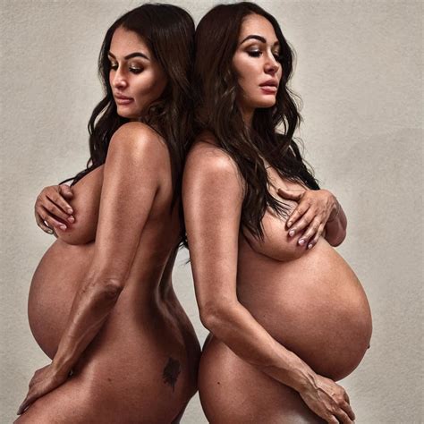 Nikki And Brie Bella Nude Pregnancy Photoshoot 14 Pics
