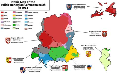 ethnic map  polish bohemian commonwealth popularpics viewer