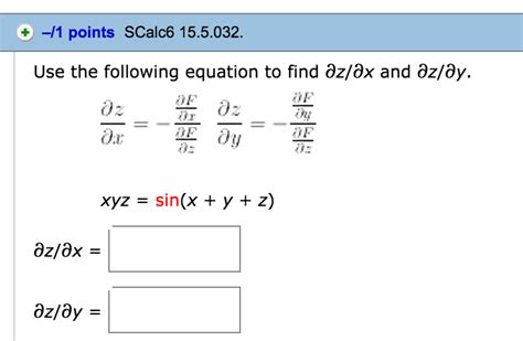 Solved Use The Following Equation To Find Z X And Z Y