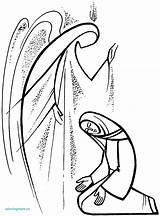 Annunciation Coloring Mary Gabriel Clipart Angel Magnificat Visitation Advent Worship Pages Church Luke Prayer Heart Lord Clip Cliparts There Time sketch template