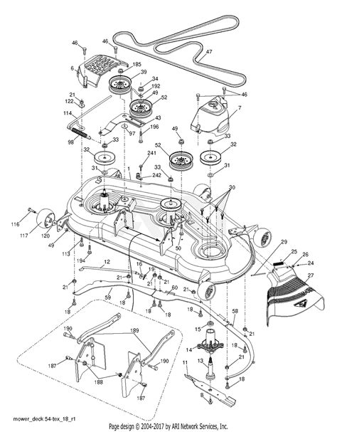craftsman lt riding mower deck parts diagram reviewmotorsco