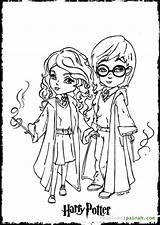 Coloring Potter Harry Pages Printable Cartoon Hogwarts Hermione Print Kids Adult Ginny Dobby Cute Ron Weasley Voldemort Color Drawing Book sketch template