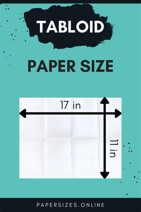 tabloid paper size  dimensions paper sizes