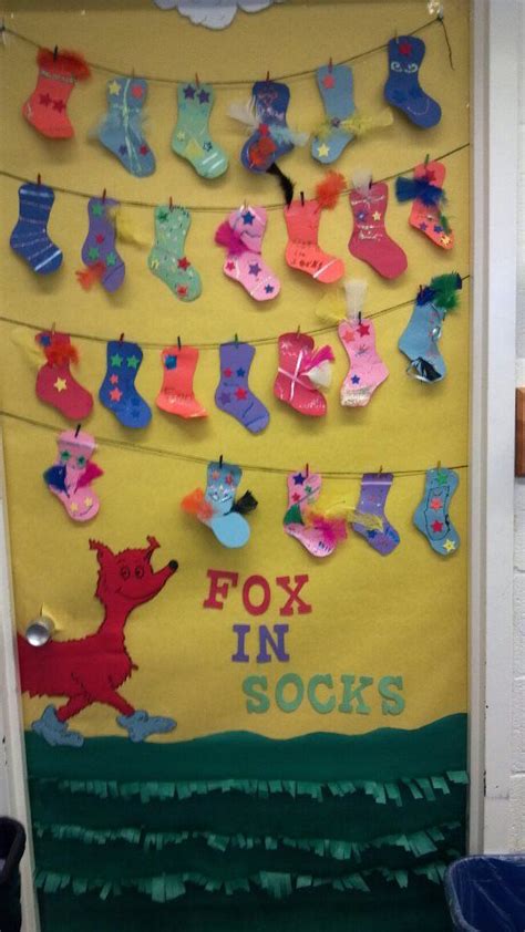 annes door  school fox  socks dr seuss crafts seuss crafts dr