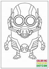Man Ant Minion Coloring Pages Mode Deviantart sketch template